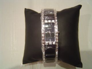 Dkny Armbanduhr Keramik Schwarz Swarovski Uhr Ny8409 Bild