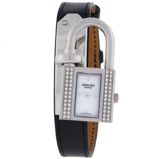 Armbanduhr Damen Hermes Ke1232212 Diamant Quartz Edelstahl Bild
