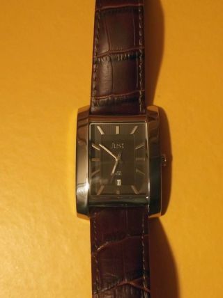 Just Herren - Armbanduhr Braun Silber Edelstahl Leder - Armband 48 - S6355 - Br Bild