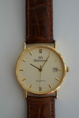 Belmond Herren - Armbanduhr,  24k Vergoldet Quartz Bild