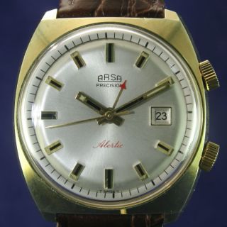 Arsa Vintage Armbandwecker Handaufzug Von 1968 Bild