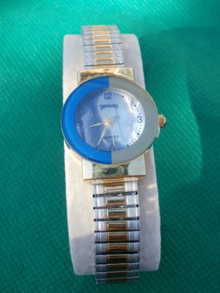 Neue Armbanduhr,  Blau/silber/gold,  Quartz Bild