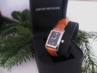 Emporio Armani Armbanduhr Mit Datum Lederband Damen Uhr Bild