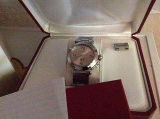 Cartier Uhr Pasha (35 Cm Ohne Krone) Mit Allen Papieren Im Originalkarton Bild