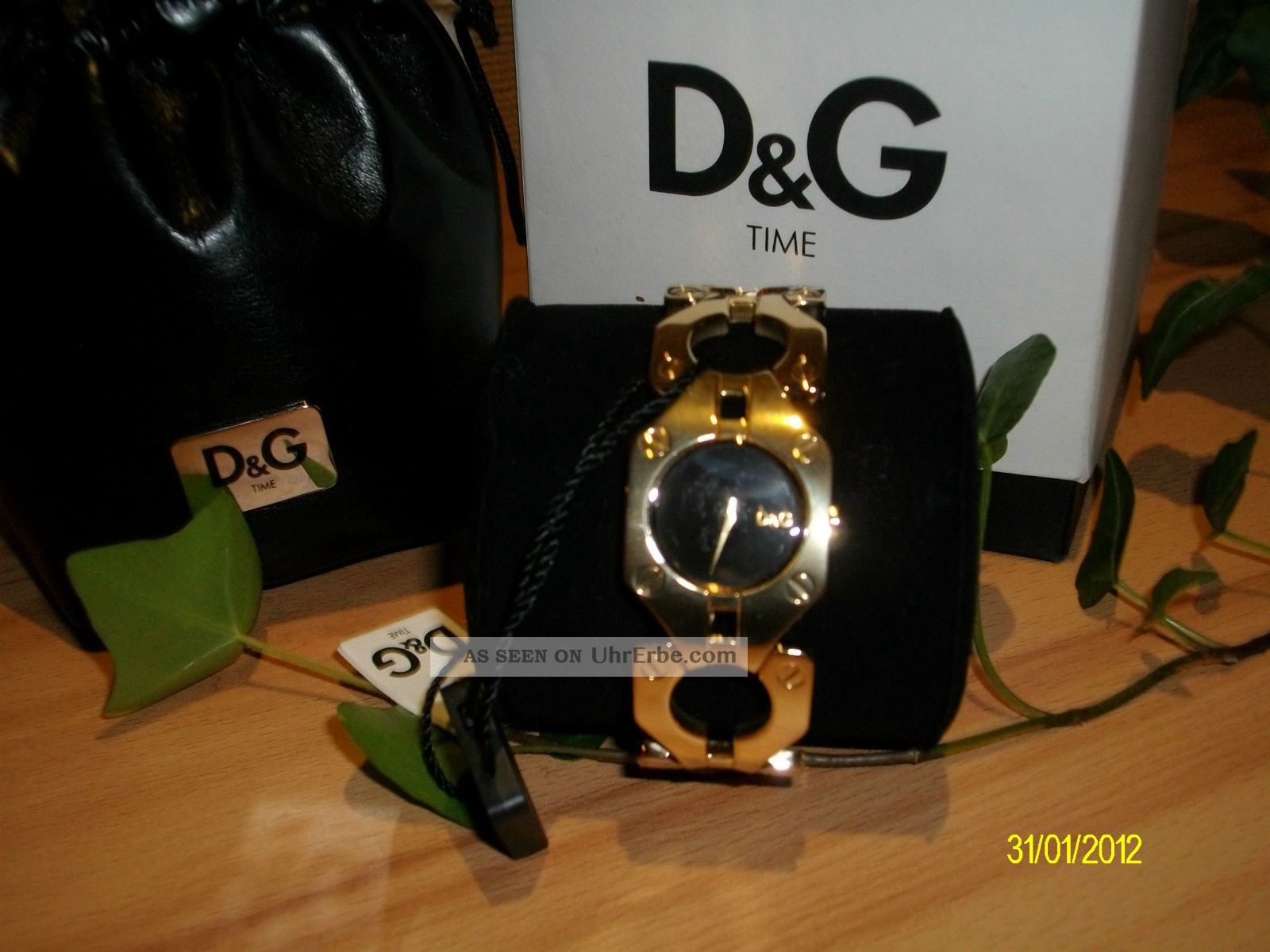 D&g Dolce&gabbana Croisette Dw0401 Gold Damen Uhr Armbanduhr Me Ovp