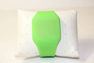 Grün Digital Led Uhr Mit Silikonarmband Grün Bild