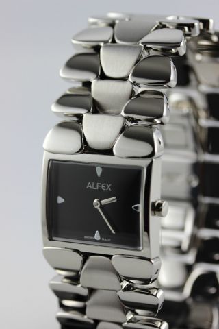 Alfex Damenuhr,  Edelstahl,  Swiss Made,  Perfektes Armbanddesign, Bild