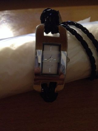 Lk Armbanduhr Schwarz,  Damen Uhr,  Quartz Uhr Analog Kunstleder,  Moderne (2000neu Bild