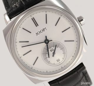 Joop Damenuhr / Damen Uhr Echt Leder Edelstahl Schwarz Silber Jp100352f01 Bild