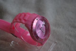 Silikon - Armbanduhr,  Ohne Datumsanzeige,  Pink - Rosa (s.  Foto) Bild