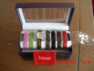 Damen Armbanduhr Mit Wechselbändern,  Verpackt,  Vivani Bild
