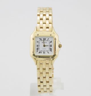 Geneve Swiss Made Goldband - Uhr Mit Quarzwerk GehÄuse & Band 14k 585/000 Gold Bild