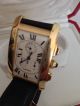 Cartier Tank Americane Xxl In Gold Mit Gabelschließe Armbanduhren Bild 2
