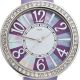 Jobo Damen Quarz Armbanduhr Lederband Lila Swarovski Elements Mineralglas Armbanduhren Bild 1