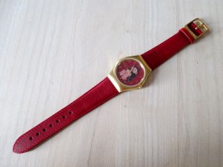Kumpf Uhr Der Asoziale Rot Laks Watch – Vergoldet - Limitierte Ausgabe & Ovp Bild