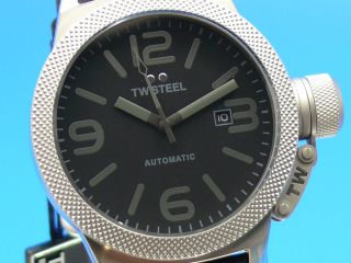 Tw Steel Canteen Herren - Armbanduhr Black /edelstahl Leder Twa - 200 Bild