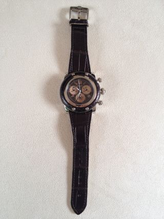 Glam Rock Damen - Armbanduhr,  Chronograph,  Model Miami,  Dunkelbraun Bild
