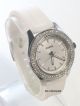 Fossil Damenuhr / Damen Uhr Silikonband Weiß Strass Datum 10atm Am4462 Armbanduhren Bild 2