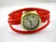 Damenuhr Armbanduhr Geflochten Uhr Rope Watch Schwarz Weiß Rot Braun Armbanduhren Bild 3