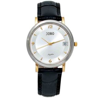 Jobo Damen Uhr Armbanduhr Quarz Safirglas Leder Armbanduhr Edelstahl J - 39310 Bild