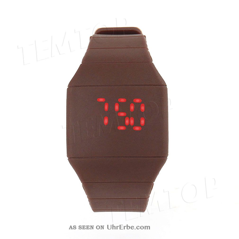 Sport Uhr LED Digital Silikon Armband Wasserdicht Leicht Damen Herren main image 1