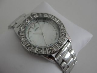 Guess Damen Uhr Sparkle Silver Perlmutt Ziffernblatt G86060l Bild