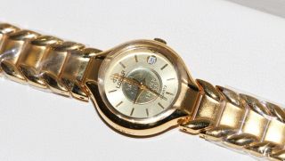 Damen Armbanduhr Lobor Feingold 999,  9 - Medaille Als Zifferblatt,  Sonst 23k Plated Bild