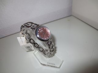 Fossil Damen Armband Uhr Es3506 Olive Silber Uhren Edelstahl Damenuhr Rosa Bild