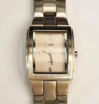 Damenuhr Tcm Edelstahl Armband Eta 802.  105 Werk Mit Neuer Batterie Damen Uhr Top Bild