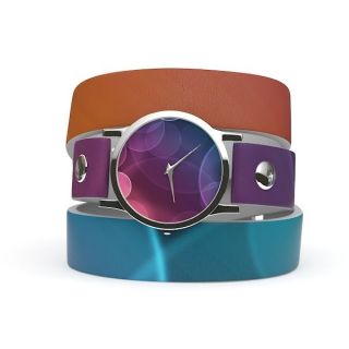 Uhr Armbanduhr Geschenk Mädchenuhr Wickeluhr Designer Uhr Mit Printdesign Bild