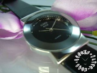 Armbanduhr Black Armband Herren Damen Unisex Skelett Uhr Stahlgehäuse Wasserfest Bild