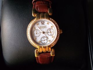 Damenuhr Armbanduhr Vergoldet Und Mit Datum Manufaktur Croques 7938 Bild