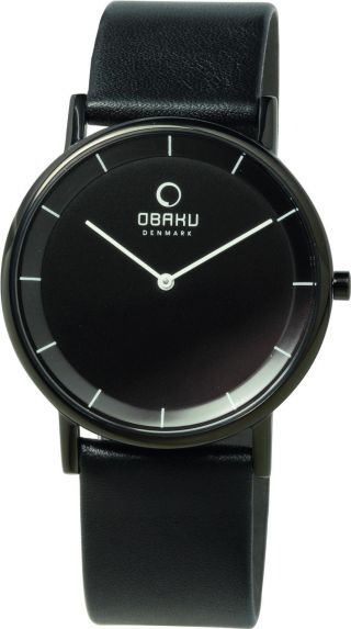 Obaku Harmony Armbanduhr V143gbbrb Edelstahl Schwarz Dänisches Design Bild