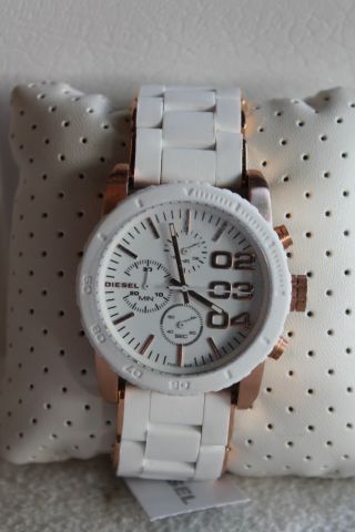 Diesel Uhr Franchise Dz5323 Weiß / Roségold Chronograph Bild