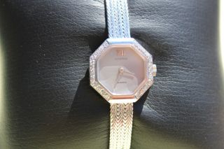 Juvenia 750er 18karat Weißgold Brillant Damen Uhr 27,  8 Gr Quarz 18,  Cm Wie Bild