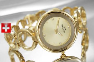 Bisset Flaviorno Bsbd39 Damenuhr Gold Swiss Made Armbanduhr Bild