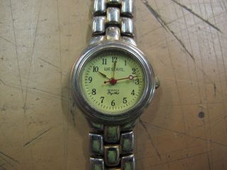 Uhr Damen Armbanduhr Westair Erbstück Oma Armband Damenuhr Bicolor Quarz? Band Bild