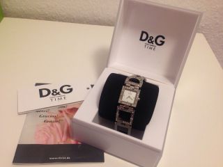 Dolce & Gabbana D&g Damen Uhr Silber Strass Eselstahl Bild