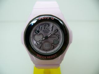 Casio Baby - G Bga - 102 5070 Digital Analog Damen Armbanduhr Pink Alarm Wecker Bild