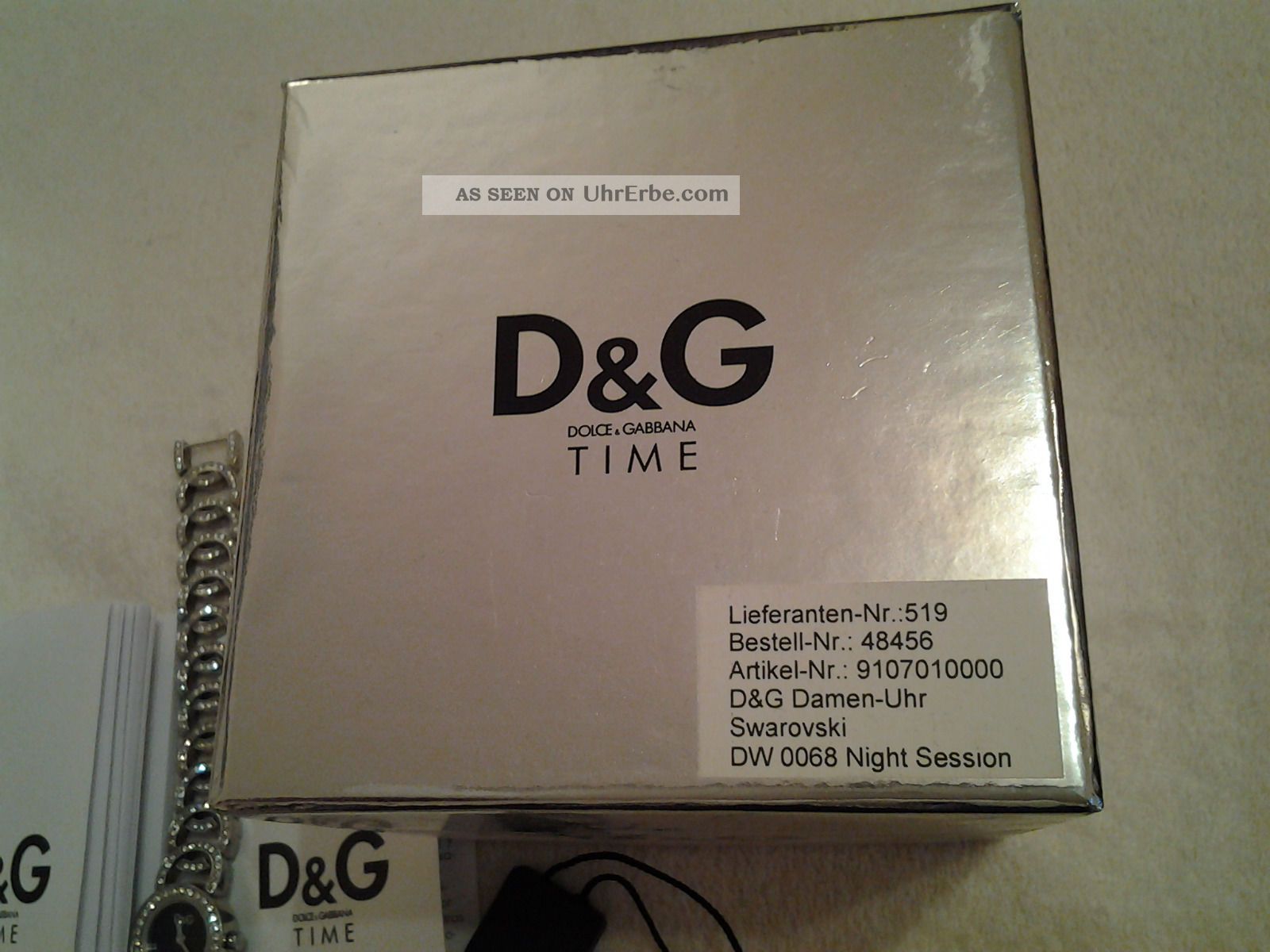 D&g Dolce & Gabbana Dw0068 - Night Sessions Swarovski Damenuhr