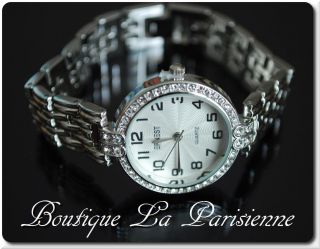 Luxus Damen Armbanduhren Uhr Armreif Armband Gliederarmband Strass Top Qualität Bild