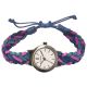 Modern Und Trendy Damenuhr Gewebte Freundschaft Lederband Klf - 0020l Armbanduhren Bild 2
