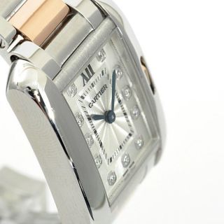 Damen - Armbanduhr Cartier Wt100024 Tank Anglaise,  18k Roségold/stahl,  Klein Bild
