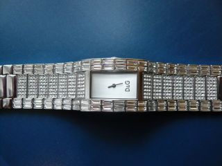 Damen - Armbanduhr Von D&g,  Dolce&gabbana Interlace Slv Dial Brc With Stones Dw03 Bild