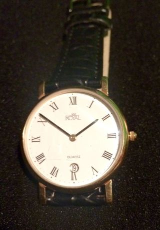 Royal Quartz Armbanduhr Mit Neuem Armband - Läuft Bild