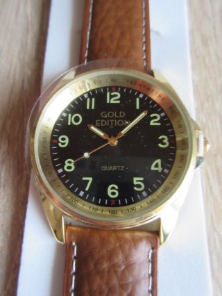 Mdm Deutsche Münze Armbanduhr Damenuhr Armband Uhr Quartz Echtes Leder Bild