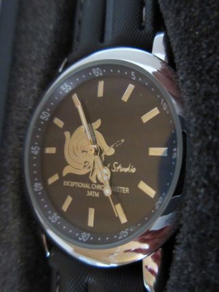 Wmc Armbanduhr Mit Zertifikat Damenuhr Uhr Schwarz Grau Colore 3d Bild