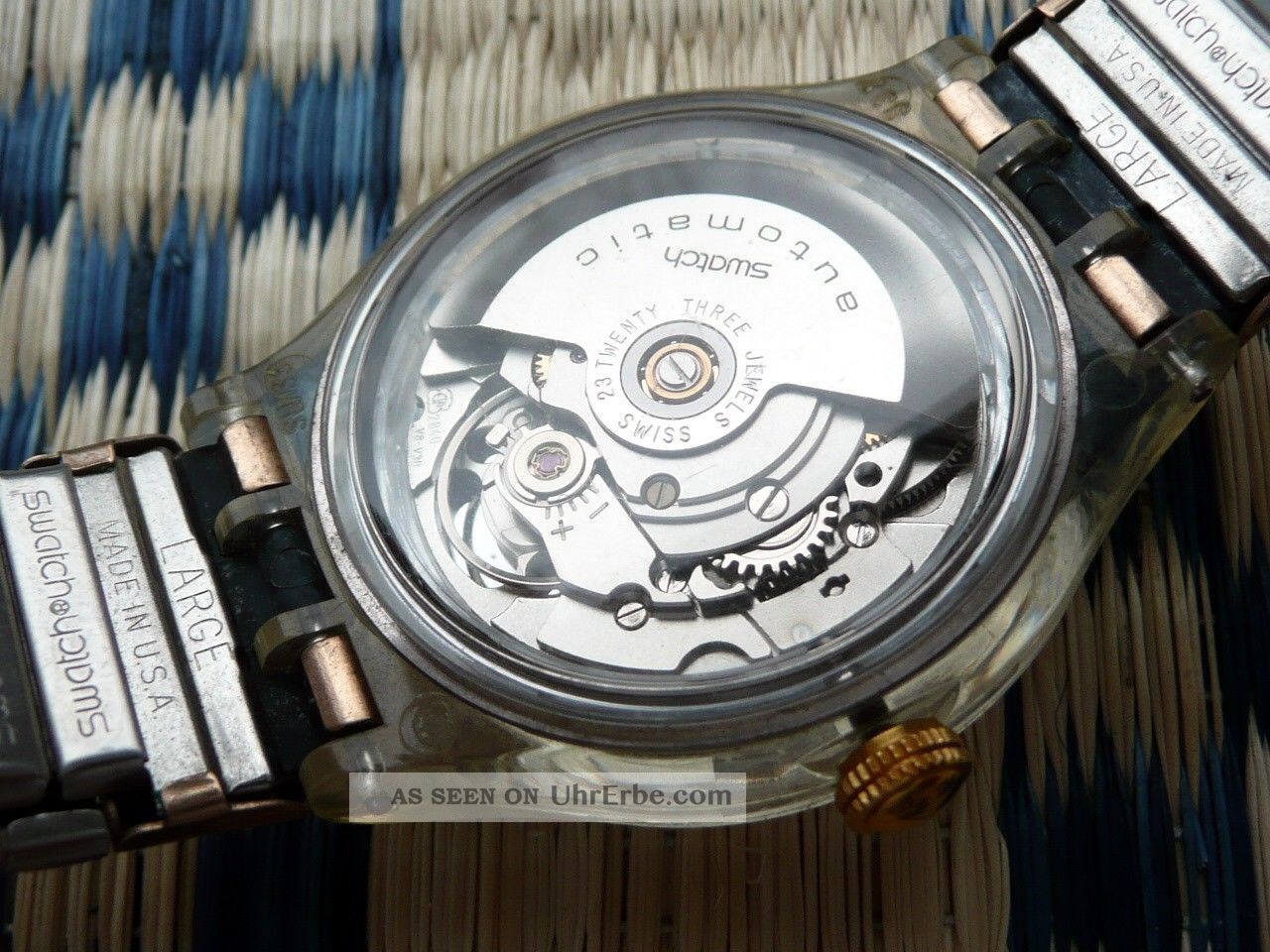 Swatch Uhr Automatik Seltenes Modell Copper Rush Aus 1992