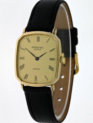 Raymond Weil Classic 5317 Unisex Dresswatch 18k.  Gold Electroplated - 90ies Bild