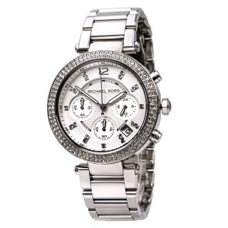 Michael Kors Uhr Mk5353 Parker Damen Chronograph Edelstahl Armbanduhr Analog Bild
